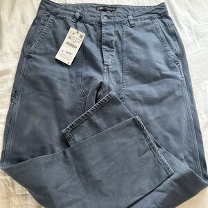 brand new zara grey cargo jeans